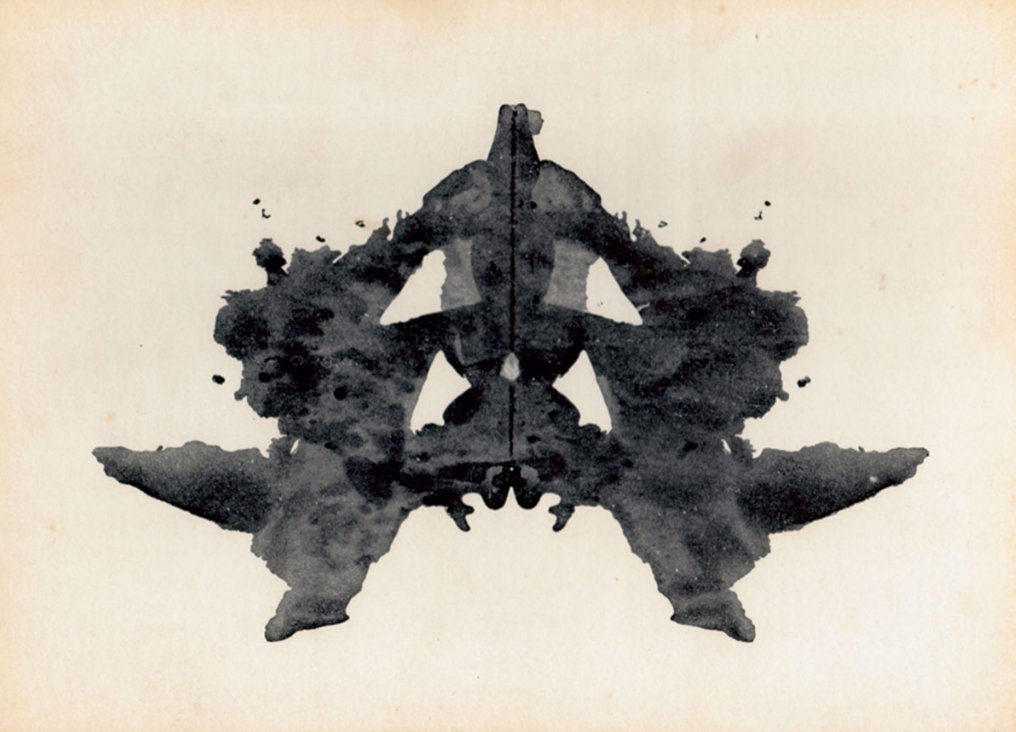 Rorschach inkblot card I