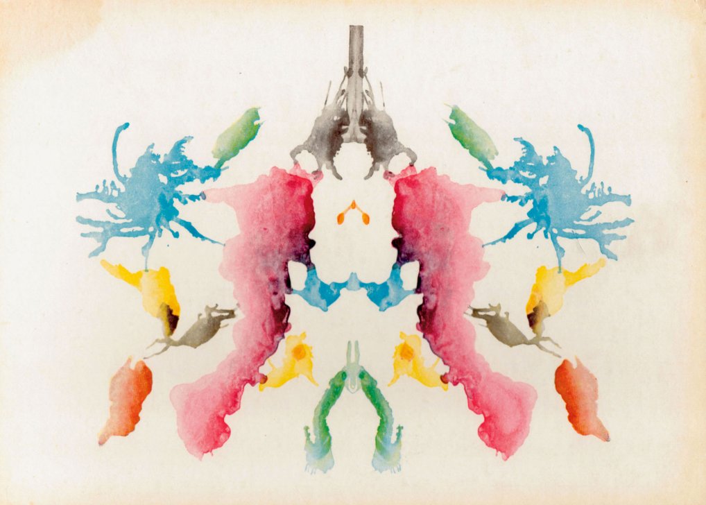 Rorschach inkblot card X