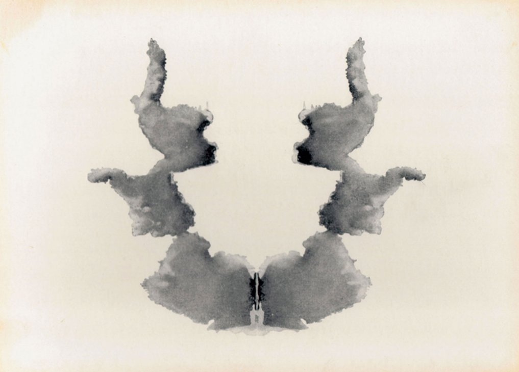 Rorschach inkblot card VII